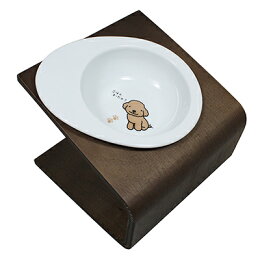 【犬フードボウル】ぺったんエッグフードボウル「わんオスワリ」(ペットフードボール餌入れ餌エサ水飲み器給水器食器食器台皿さら犬用食器超小型犬小型犬犬用トイプードルトイ・プードル首腰関節愛犬老犬パピー高さ獣医)