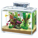 【飼育用品・器具】【セット水槽】GEX スリムアクアセット 300(淡水、海水)