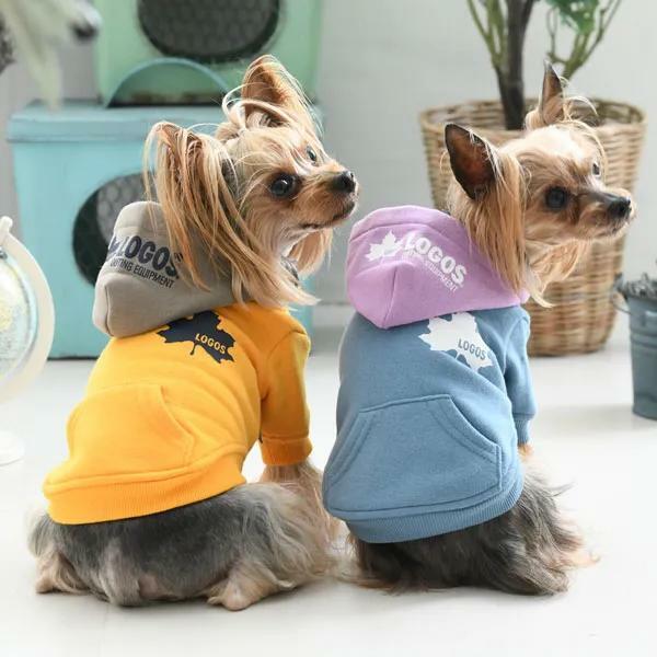 【SALE】犬服　LOGOS　バイカラーフーディ　秋冬　ロゴス　犬の服　秋　冬　パーカー　あったか　トレーナー　おでかけ　小型犬　超小型犬　トイプー　チワワ　ダックス　アウトドア　散歩　おしゃれ　ドッグウェア　犬用品 1