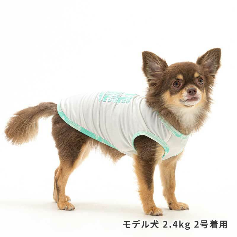 楽天pet chou chou犬服　ICEタイダイロゴタンク　1号〜5号　LIFE LIKE　91S005　ライフライク　犬　タンクトップ　袖なし　ペットファッション　ドッグウェア　おしゃれ　小型犬　超小型犬　春　夏　水　ひんやり　着脱簡単　暑さ対策　伸縮性あり