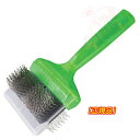 【正規品】ソフトフィニッシュブラシ　ダブル　中大型犬　ActiVet　Finish Brushes Green Soft　Double