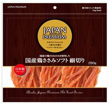 JAPAN　PREMIUM　国産鶏ささみソフト細切り280g