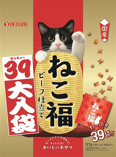 ねこ福 39大入り袋 ビーフ味 3g×39袋