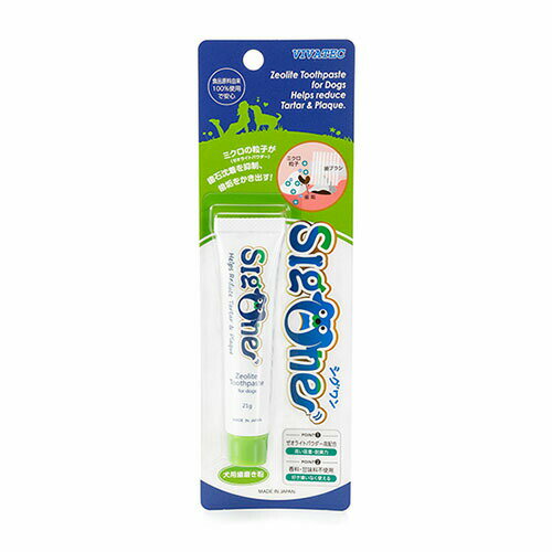 【特長】 ●清掃剤として、良質な天然ゼオライ トを独自に配合。 ●うがいできない愛犬も安心の食品原料由来100%使用。 ●ミクロの粒子が歯垢を落とすだけでなく、イオン交換機能により、歯石の原因となる唾液中のカルシウム(Ca)分を吸着します。 ●清掃補助剤として、アパタイト、ポリリン酸ナトリウムを配合しました。 ●安心の日本製 【原材料】 ●水、ゼオライト、ソルビトール、グリセリン、ヒドロキシアパタイト、ポリリン酸Na、セルロースガム、グリチルリチン酸2K、銅クロロフィリンNa、クエン酸、安息香酸Na 【使用方法】 小?中型犬で1回使用量目安約0.5g(あずき粒小程度)を参考に、犬の体格にあわせて調整ください。歯みがき後、すすぐ必要はありません。