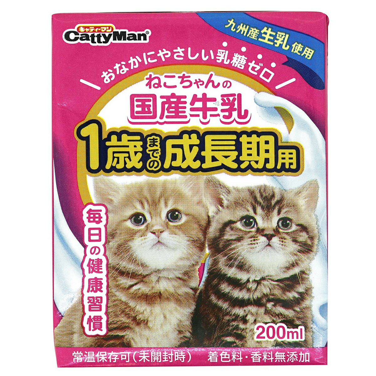 キャティーマン ねこちゃんの国産牛乳 1歳成長期用 200ml ミルク