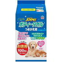 ジョイペット ボディータオル 詰替 微香 100枚 JOYPET アースペット 犬猫用 シートサイズ33×18cm(4)