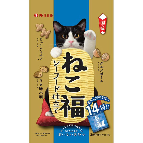 ねこ福 シーフード仕立て 3gx14袋 ペ