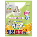 デオトイレ砂 デオトイレ 猫用 サンド 消臭・抗菌サンド 4L 飛び散らない ユニチャーム 猫砂 デオトイレ デオトイレ 砂 デオトイレ サンド