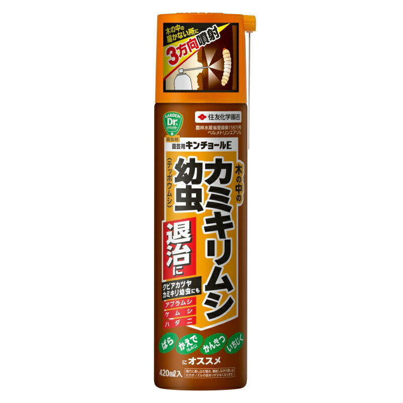 住友化学園芸 キンチョールE 420ml カミキリムシ幼虫（テッポウムシ）退治に 殺虫剤 園芸用