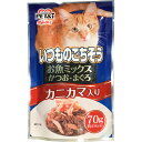 猫 パウチ 餌 ペットアイ いつものごちそう 猫 成猫用 お魚ミックス かつお・まぐろ カニカマ入り ...