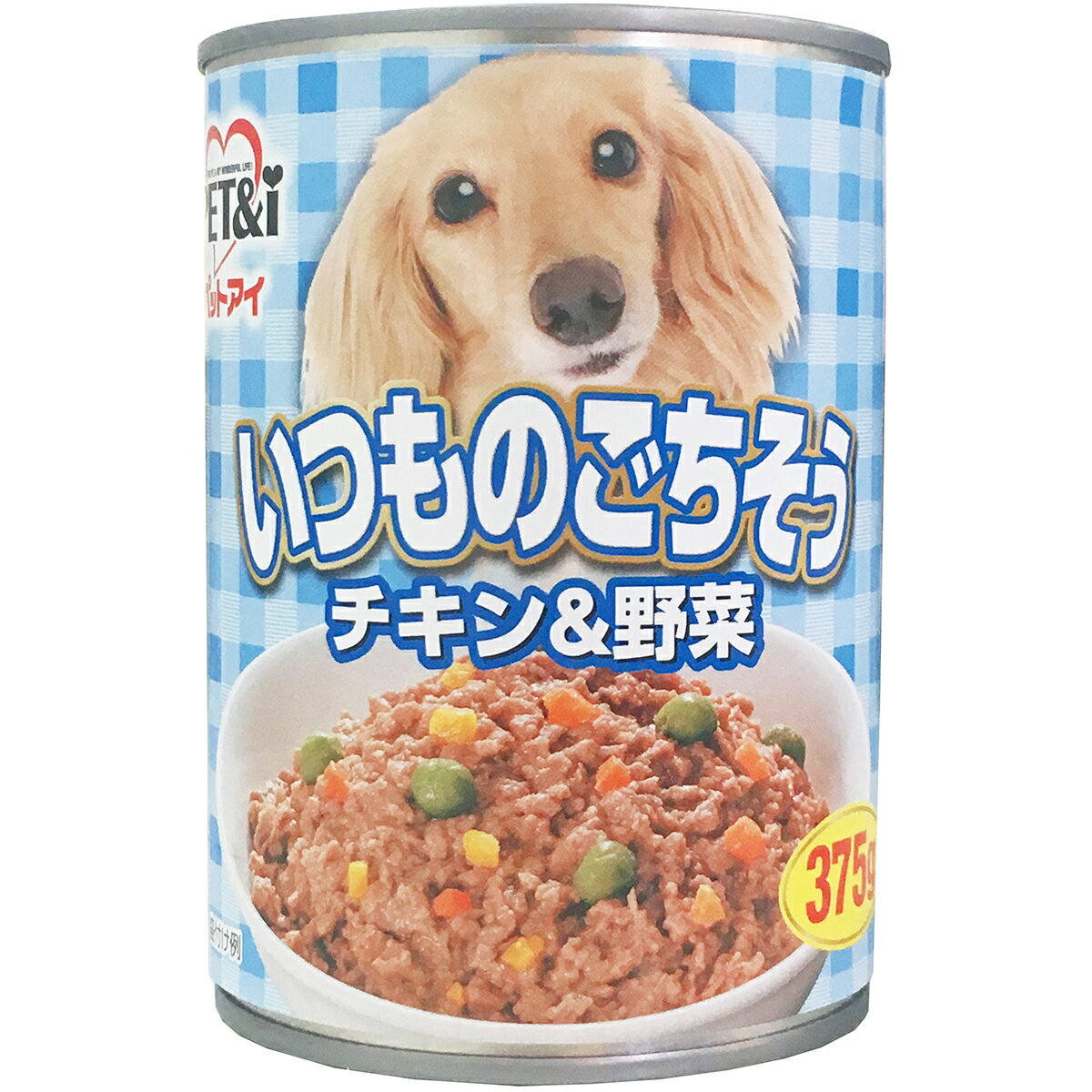 犬 缶詰 ペットアイ いつものごちそう チキン＆野菜 375g 成犬用 ドッグフード ウエットタイプ