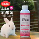 うさぎ サプリメント ウサギ用 乳酸菌 飲むサプリメント ペット【ラクトドレッシング 180ml】免疫力 腸内環境 国産 サプリ ウサギ シニア 老兎 ペット用サプリ 皮膚 善玉菌 健康維持 フン臭 尿臭 栄養補助食品 乳酸菌 酵母 エキゾチックアニマル Lact Dressing【同梱不可】