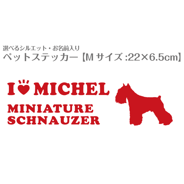 車用ステッカー お名前入り ＜シルエット＞ 【 Mサイズ（22×6.5cm）】 ＜ デザインNo.52＞ カッティン..