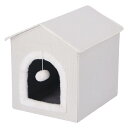 不二貿易 ペットハウス 三角屋根 Sサイズ WH ホワイト RU0328-1 犬用 猫用 ペットベッド ペットソファ ペット家具 インテリア