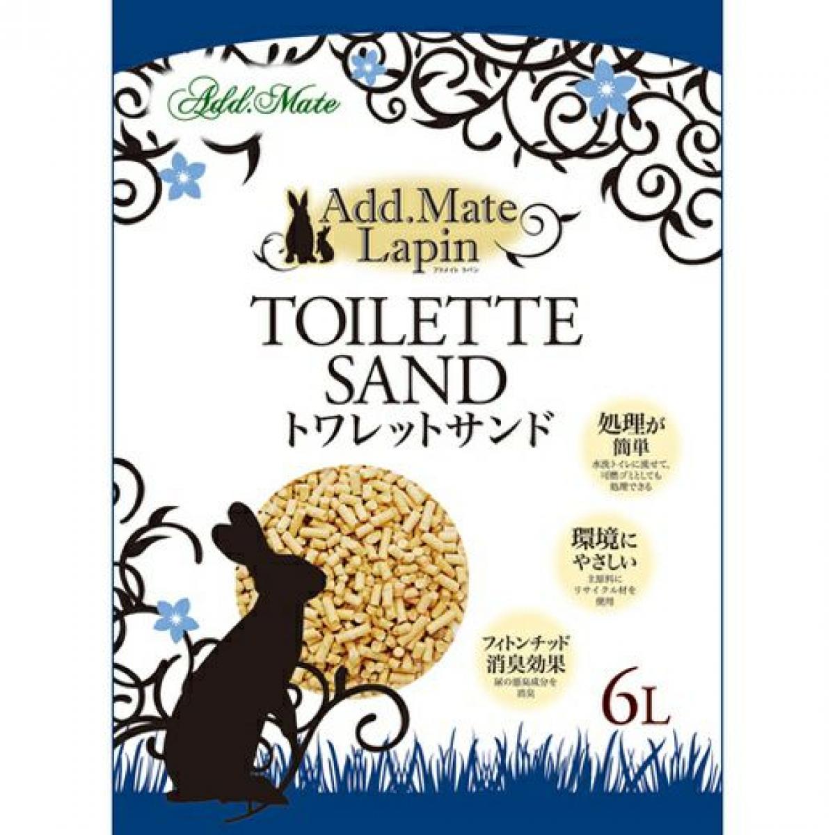 Petio ペティオ Add.Mate Lapin アドメイトラパン トワレットサンド 6L うさぎ用 国産 消臭 うさぎ用品 ペット用品
