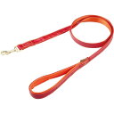 ドギーマン Doggys Tailor ドッグリード M レザースタイル レッド 約120cm 中型犬 散歩 リード ひきひも いぬ(4)
