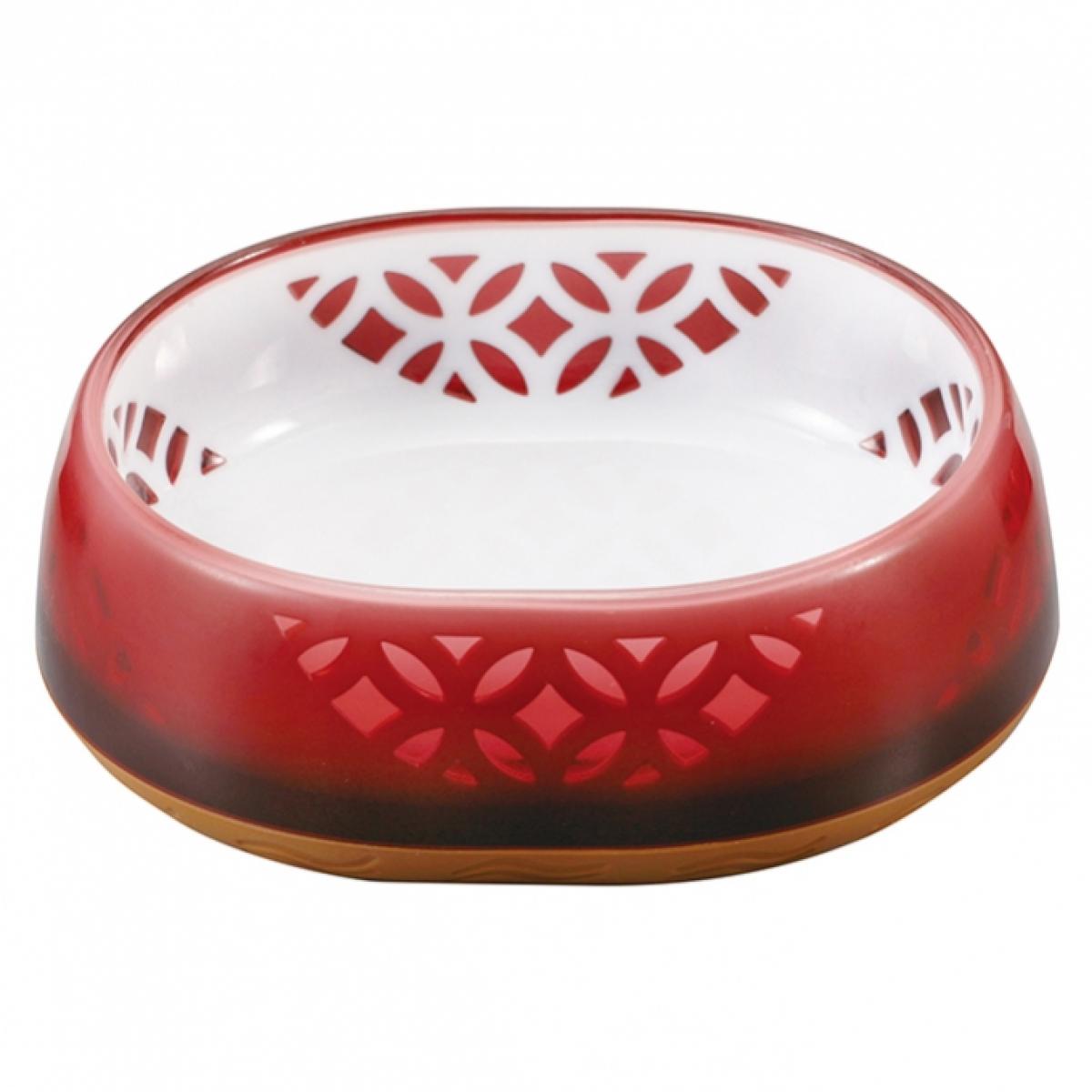 ドギーマン 和ぼうる S CAT 七宝 茜色 猫用 レッド 赤 食器 茶碗 水入れ 滑りにくい 底ゴム ペット用 ..