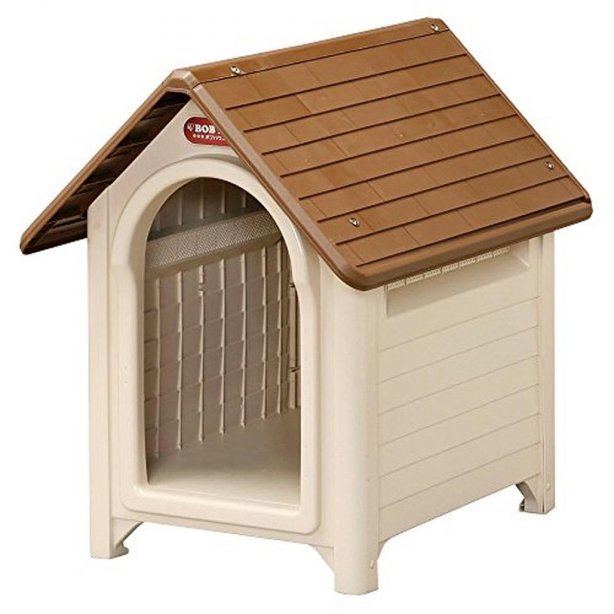 【C】 【在庫有・即納】 アイリスオーヤマ ボブハウス M ブラウン/ベージュ 犬 犬舎 犬小屋 ペットハウス ドッグハウス シンプル かわいい おうち