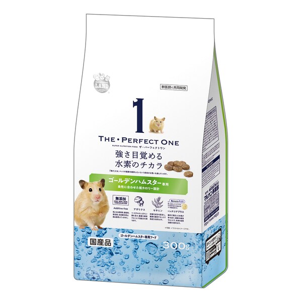 ★訳あり切迫期限 [終売] マルカン THE・PERFECT ONE ゴールデンハムスター専用フード 300g ML-393 (賞味期限2026年1月末)