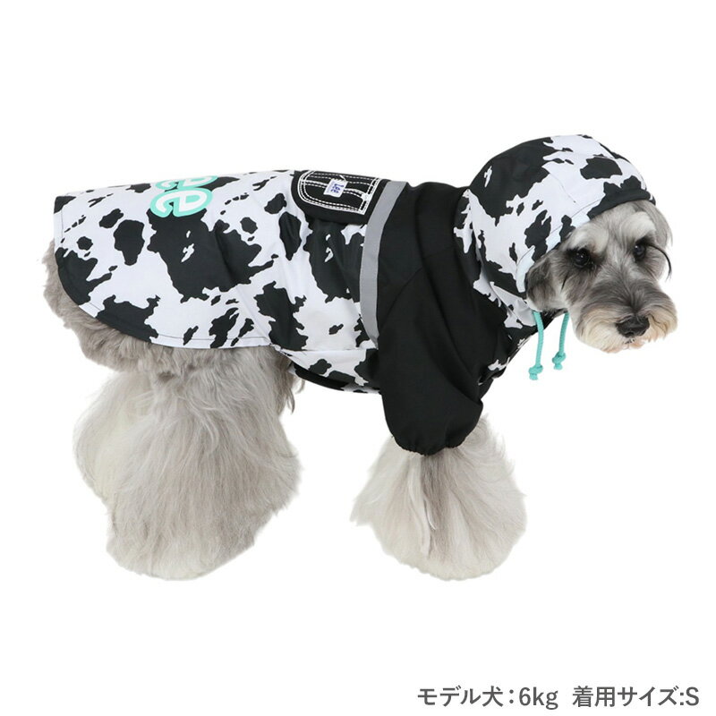 【P5倍】【880円OFF】【ペットパラダイス公式】 Lee 犬 服 春 牛柄 レインコート ...
