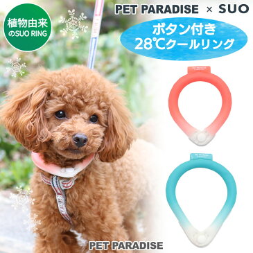 クールリング 犬 クールネック ひんやり 28℃クールリング 【3S】 | 小型犬 ネッククーラー ひえひえ ボタン付き ブルー ピンク 繰り返し 何度も使える クールネック 冷感 お散歩 アイシング 首もと冷却 暑さ対策 熱中症対策 夏 バンダナ 首掛 メール便可