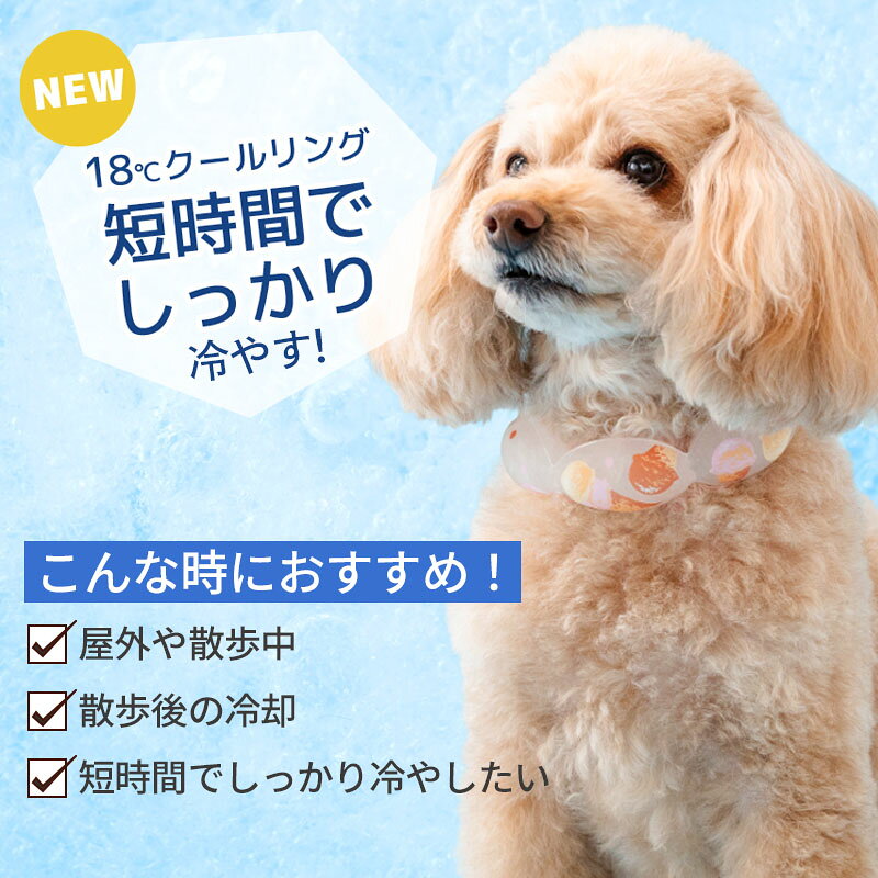 《500円OFFクーポン》【P10倍】ペットパラダイス公式 犬 夏 18℃ クールリング アイ...