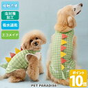 【880円OFF】犬 夏服 犬 服 クール 接触冷感 タンクトップ 夏 エコメッシュ 恐竜 小型犬 中型犬 大型犬 暑さ対策 | 虫対策 吸水 速乾 エコ メッシュ 着せやすい クールマックス エコメイド おしゃれ かわいい かっこいい ドッグウェア 夏