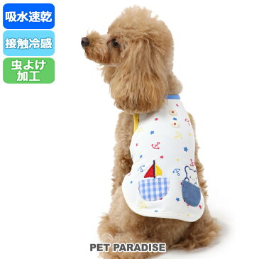 犬 セール 犬 服 クール 接触冷感 虫よけ タンクトップ 【小型犬】 しろくま | アウトレット sale 【返品交換不可】 ペットウエア ドッグウエア ドッグウェア イヌ おしゃれ かわいい 天竺 ひんやり 夏 涼感 冷却 吸水速乾 クールマックス メール便可