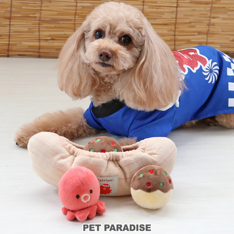 【最大2000円OFFクーポン】【ポイント10倍】犬おもちゃ ボールトイ たこ焼き | ランキング1位入賞 音が鳴る たこやき オモチャ 玩具 ぬいぐるみ 小型犬 猫 かわいい 3