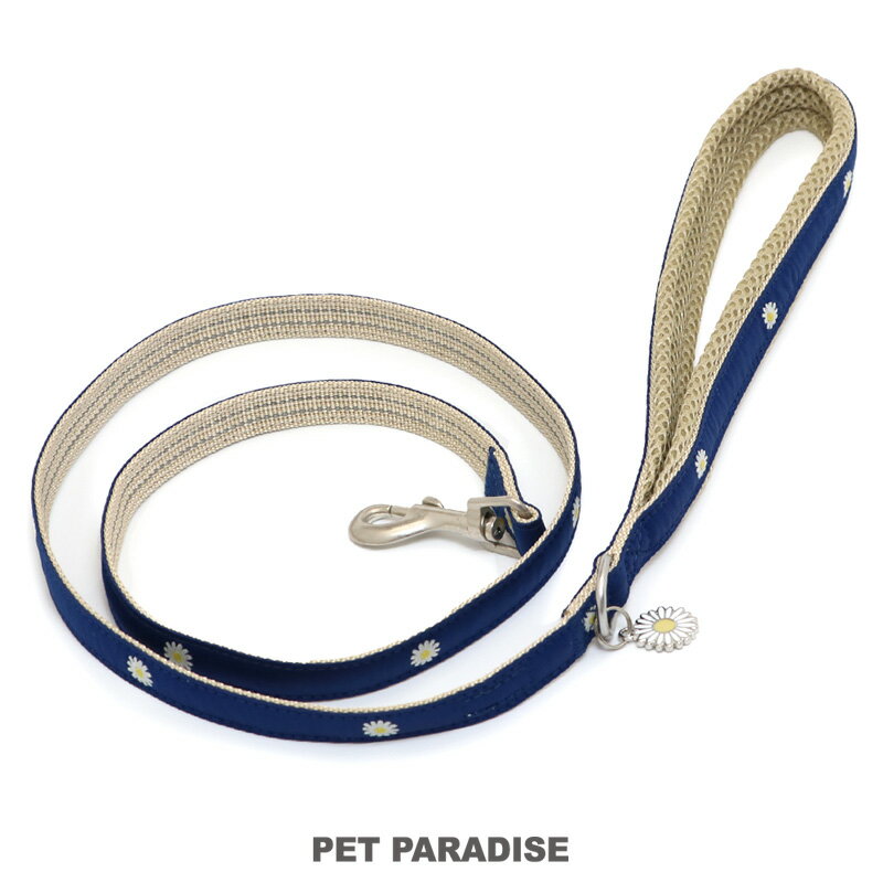 樂天商城 - 犬 リード お花 チャーム 付き 反射 小型犬 | おでかけ お出かけ 夜の お散歩 おさんぽ おしゃれ かわいい