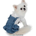 【500円OFFクーポン】犬 服 春 レース 襟 パンツ つなぎ デニム 風 小型犬 | オーバーオール おしゃれ かわいい