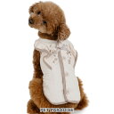 【500円OFFクーポン】犬 服 春 背中開き フリル キルティング ベスト 着せやすい 小型犬 | 秋冬 リボン おしゃれ かわいい