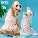 犬 夏服 犬 服 クール 接触冷感 苺柄 Tシャツ 小型犬 中型犬 大型犬 暑さ対策 | ピンク 吸水 速乾 虫対策 タッチワンプラス おしゃれ かわいい 夏