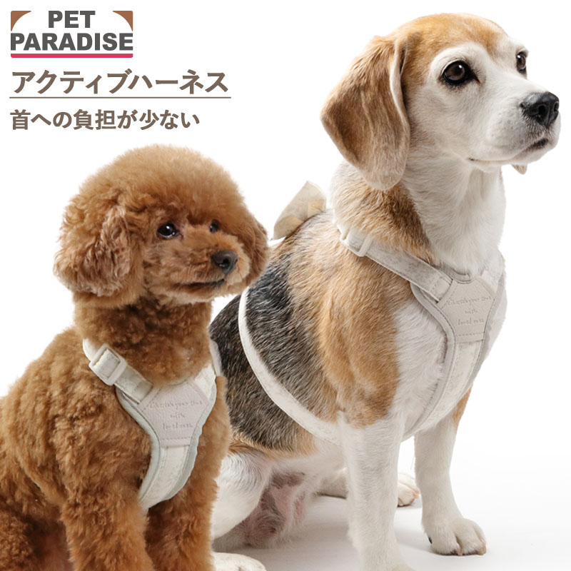 樂天商城 - 【最大2000円OFFクーポン】【P10倍】【880円OFF】【ペットパラダイス公式】 犬 ハーネス りぼん ハーネス 小型犬 中型犬 | ベージュ おでかけ お出かけ お散歩 おさんぽ おしゃれ かわいい