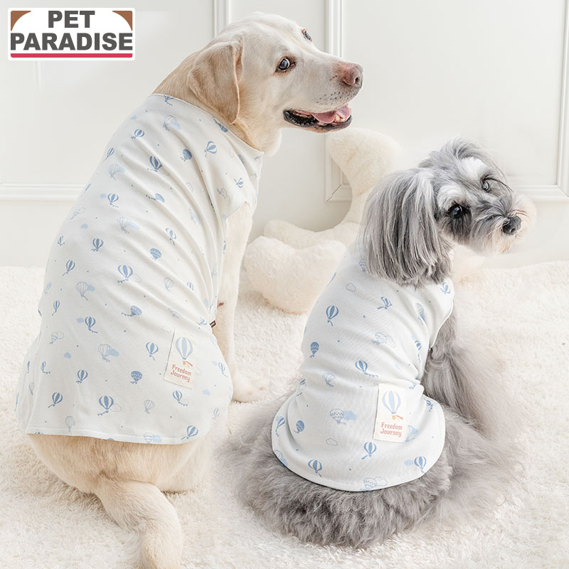 【最大2000円OFFクーポン】【ペットパラダイス公式】 犬 服 春 気球柄 やさしい タンクトップ 小型犬 中型犬 大型犬 | はじめて パピー やわらか ホ...