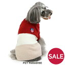 犬 セール 犬 服 冬 ニット J.PRESS 【小型犬】 モヘア トリコロール | アウトレット sale 【返品交換不可】 秋冬 赤 リブ編み 秋冬 冬服 ...