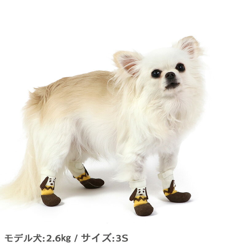 スヌーピー 犬 靴 靴下 小型犬 中型犬 フィットシューズ | 滑りにくい 脱げにくい ...