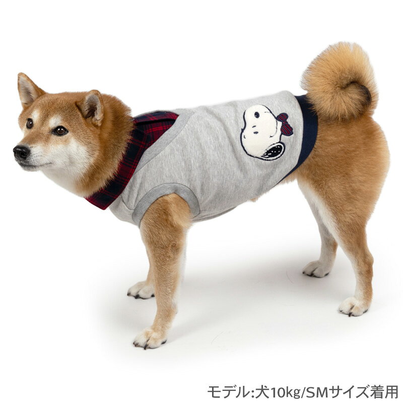 セール 犬 服 冬 おりこう スヌーピー トレーナー 重ね着風 小型犬 中型犬 大型犬 ...