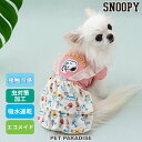【500円OFFクーポン】スヌーピー 犬服 夏 クール 接触冷感 エコメッシュ アイス柄 ワンピース 小型犬 暑さ対策 | 虫対策 吸水 速乾 エコ メッシュ ...