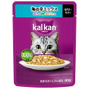 マース カルカンパウチ ゼリー仕立て 海の幸ミックス まぐろ・白身魚・ほたてだし入り 60g(キャットフード 総合栄養食)