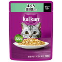 マース カルカンパウチ ゼリー仕立て まぐろ 白身魚入り 60g(キャットフード 総合栄養食)