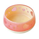 ペッツルート おいしく見えるワン食器 S ピンクハート(犬用 フード&ウォーターボウル)