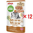 【12袋セット】アイシア ミャウミャウジューシー やわらかビーフ 60g×12袋(キャットフード パウチ)