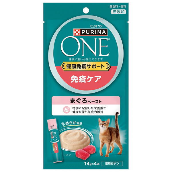 Rakuten - ネスレ ピュリナワンキャット おやつ 健康免疫サポート 免疫ケア まぐろペースト 56g