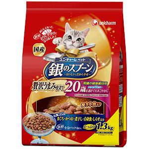 銀のスプーン 贅沢うまみ仕立て 腎臓の健康維持用 20歳を過ぎてもすこやかに お魚づくし 1.3kg 銀のスプーン 贅沢うまみ仕立て 腎臓の健康維持用 20歳を過ぎてもすこやかに お魚づくし 1.3kg