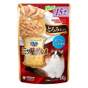 銀のスプーン 三ツ星グルメパウチ とろみ仕立て 15歳頃から まぐろにしらす添え 35g(キャットフード ユニチャーム)