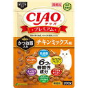 いなばペット CIAO チャオ プレミアム かつお節入り チキンミックス 200g(キャットフード 国産)