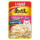 いなばペット 金のだしパウチ とりささみ・チーズ入り 40g(QCR-75 キャットフード レトルト)