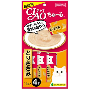 Rakuten - いなばペット CIAO チャオ ちゅ〜る とりささみ 14g×4本入（キャットフード ちゅーる）