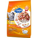日本ペット コンボキャット かつお味 鮭チップ&かつお節添え 700g(キャットフード 国産)